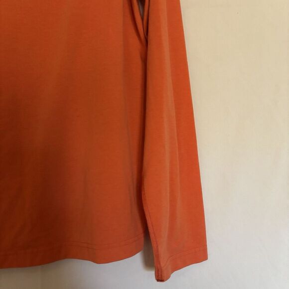 STIO Men's Sweater 1/4 Zip Pullover Lightweight Thumbholes Orange Size Medium - Picture 12 of 16